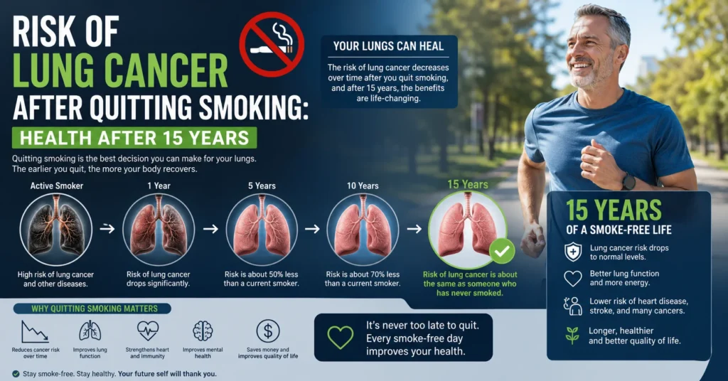 Risk of Lung Cancer after Quitting Smoking