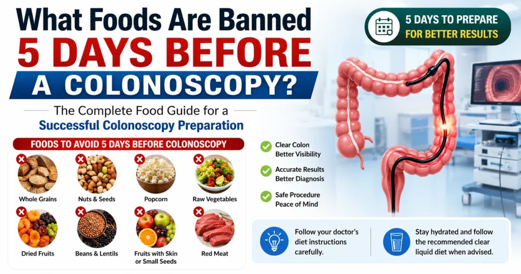 Foods to avoid before a colonoscopy