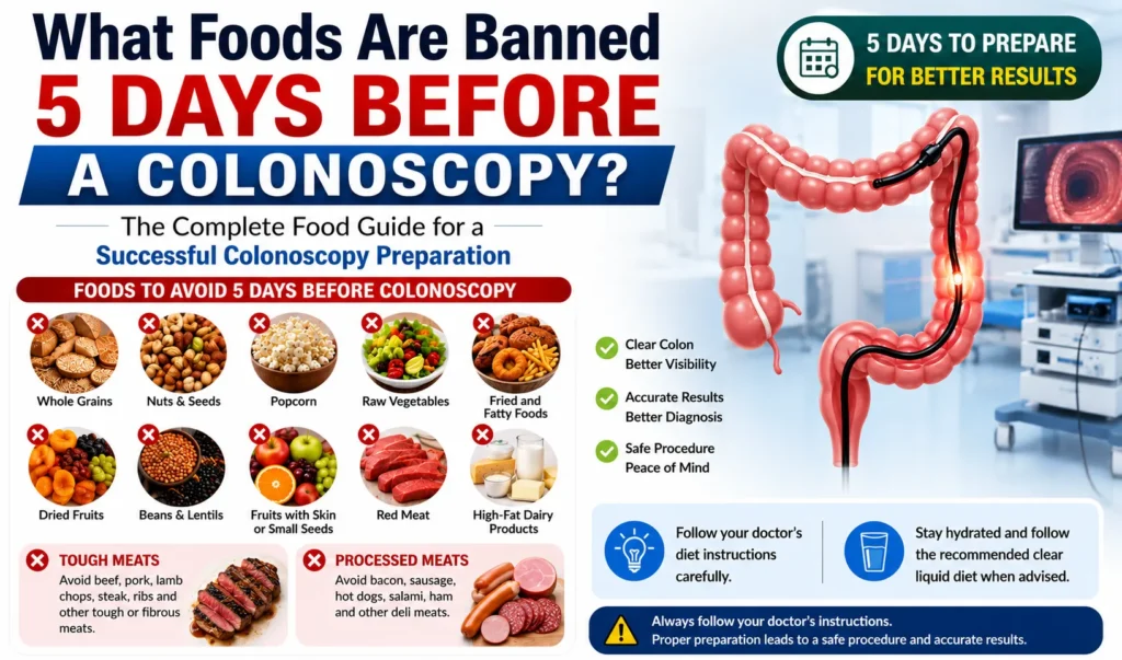 Foods to avoid before colonoscopy