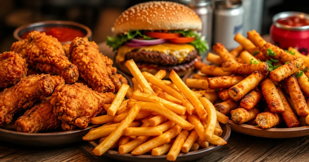 Fried and fatty foods