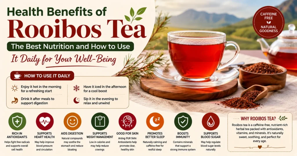 Health benefits of rooibos tea