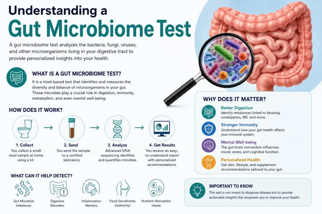 Understanding a gut microbiome test