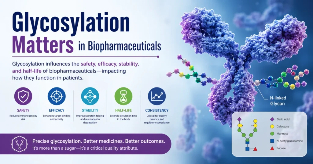 Glycosylation in biopharmaceuticals explained