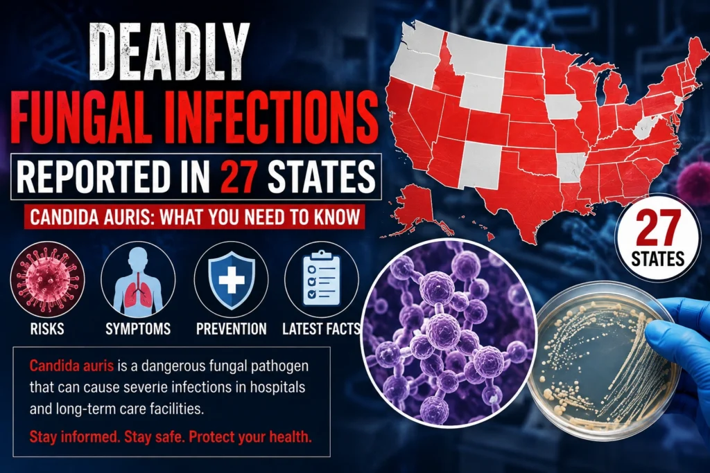 Candida Auris Health Alert Infographic