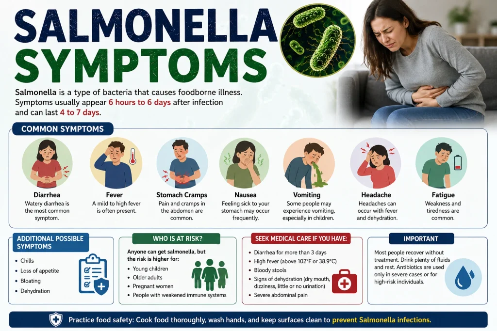 Salmonella Symptoms