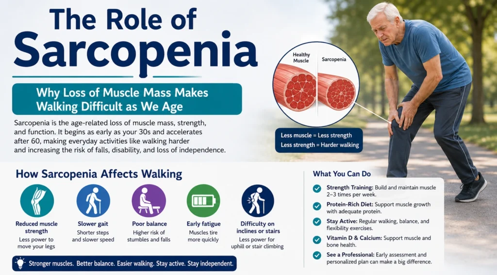 Sarcopenia and Easier Walking